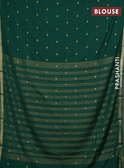 Green Semi Mysore Silk Saree