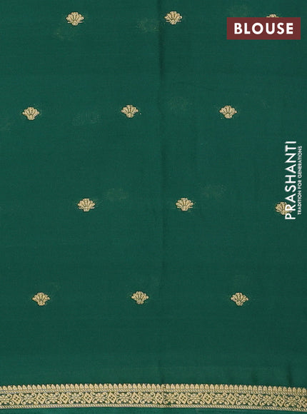 Green Semi Mysore Silk Saree