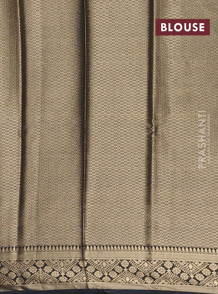Mauve Pink & Elephant Grey Semi Mysore Silk Saree