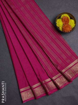 Pink Semi Mysore Silk Saree