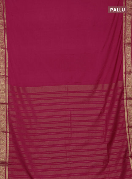 Pink Semi Mysore Silk Saree