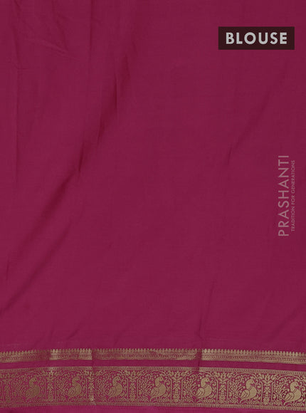 Pink Semi Mysore Silk Saree