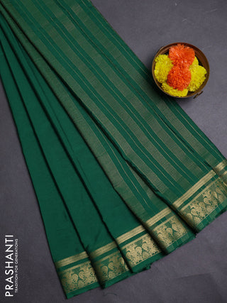 Green Semi Mysore Silk Saree