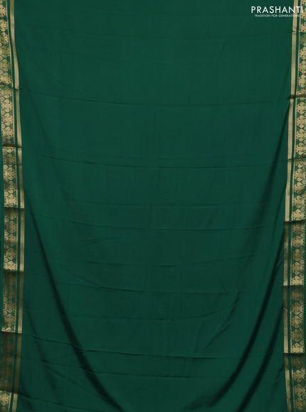 Green Semi Mysore Silk Saree