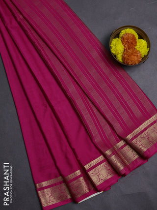Pink Semi Mysore Silk Saree