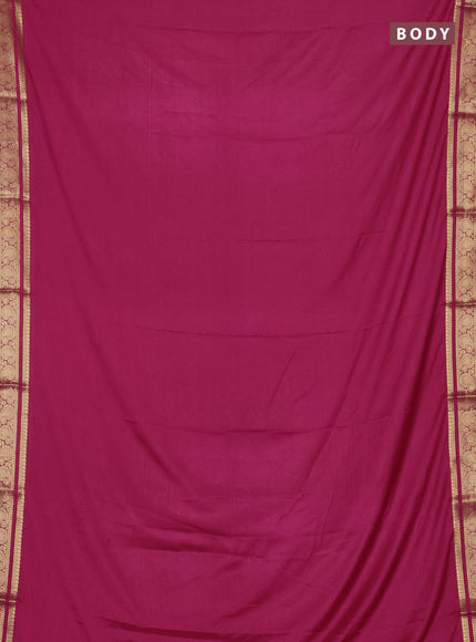 Pink Semi Mysore Silk Saree