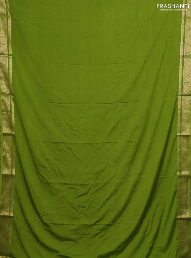 Light Green Semi Mysore Silk Saree