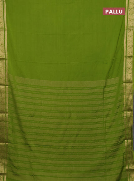 Light Green Semi Mysore Silk Saree