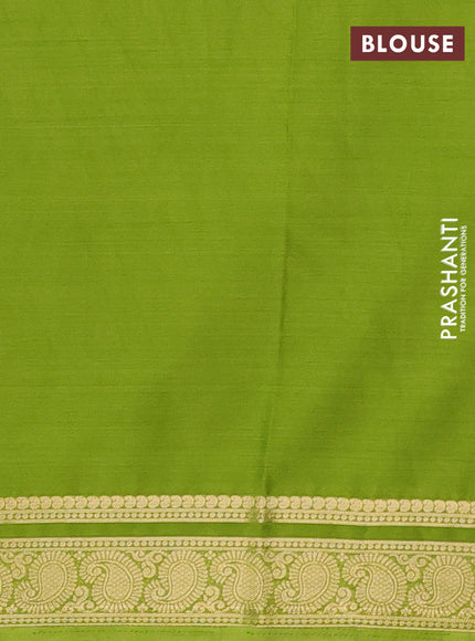Light Green Semi Mysore Silk Saree