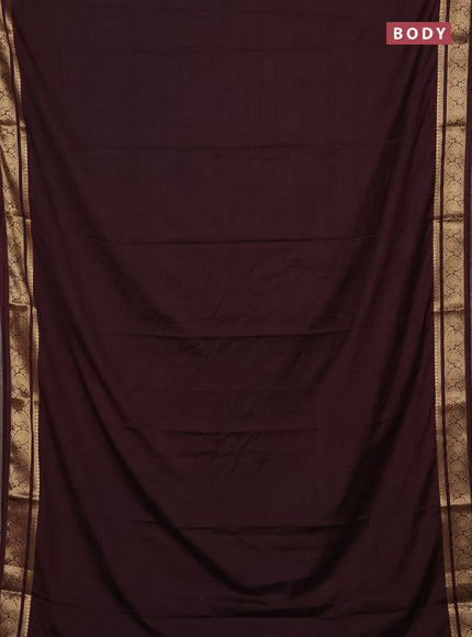 Coffee Brown Semi Mysore Silk Saree