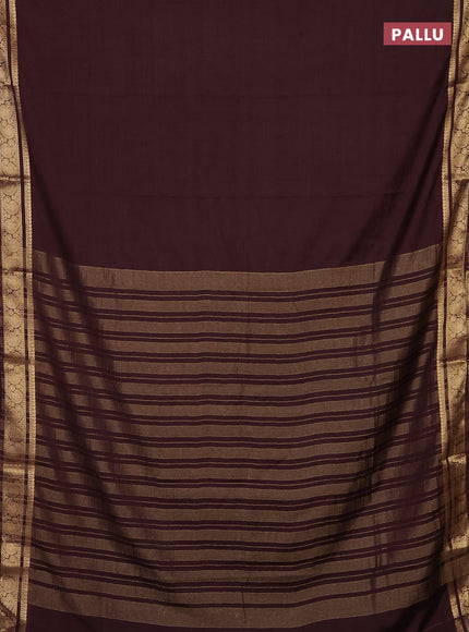 Coffee Brown Semi Mysore Silk Saree
