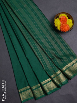 Green Semi Mysore Silk Saree
