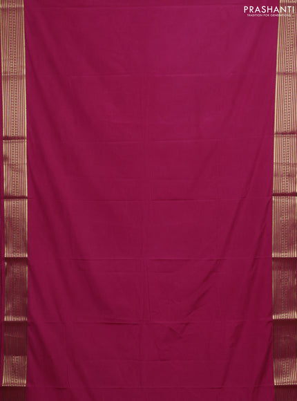 Pink Semi Mysore Silk Saree