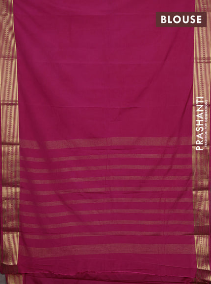 Pink Semi Mysore Silk Saree