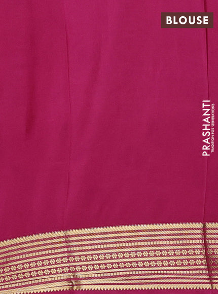 Pink Semi Mysore Silk Saree