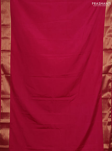 Pink Semi Mysore Silk Saree