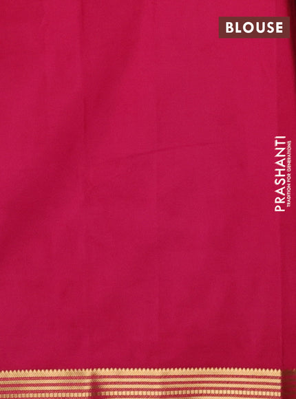 Pink Semi Mysore Silk Saree