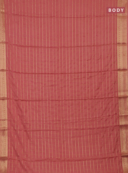 Peach Semi Mysore Silk Saree