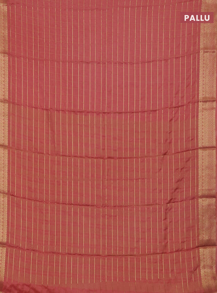 Peach Semi Mysore Silk Saree