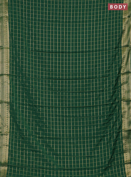 Green Semi Mysore Silk Saree