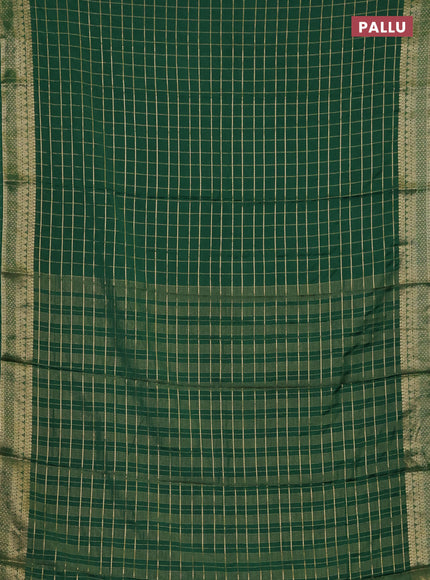 Green Semi Mysore Silk Saree