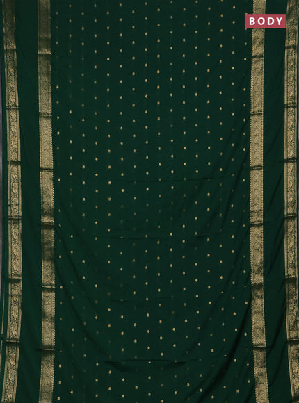 Green Semi Mysore Silk Saree