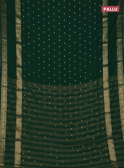 Green Semi Mysore Silk Saree