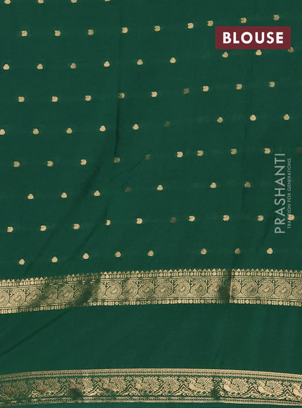 Green Semi Mysore Silk Saree