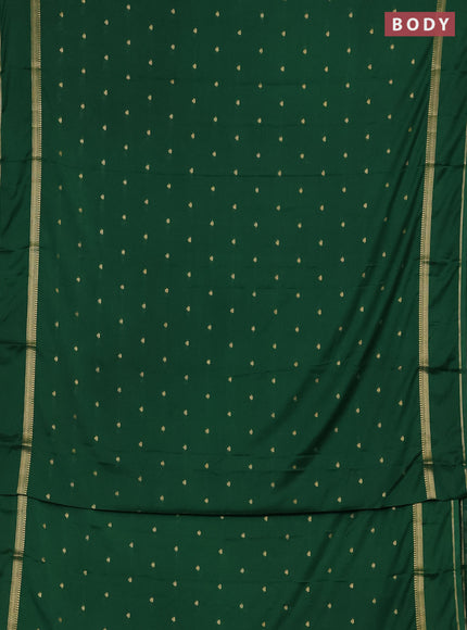 Green Semi Mysore Silk Saree
