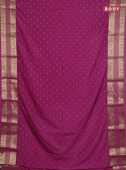 Onion Pink Semi Mysore Silk Saree