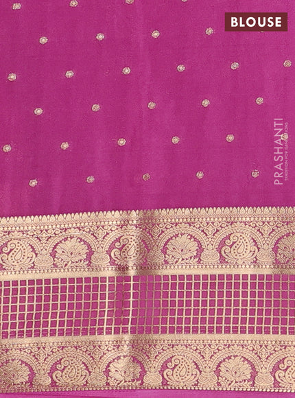 Onion Pink Semi Mysore Silk Saree