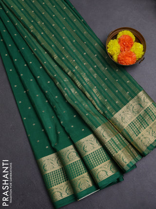 Green Semi Mysore Silk Saree