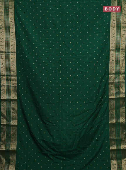 Green Semi Mysore Silk Saree
