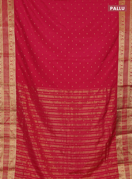 Pink Semi Mysore Silk Saree