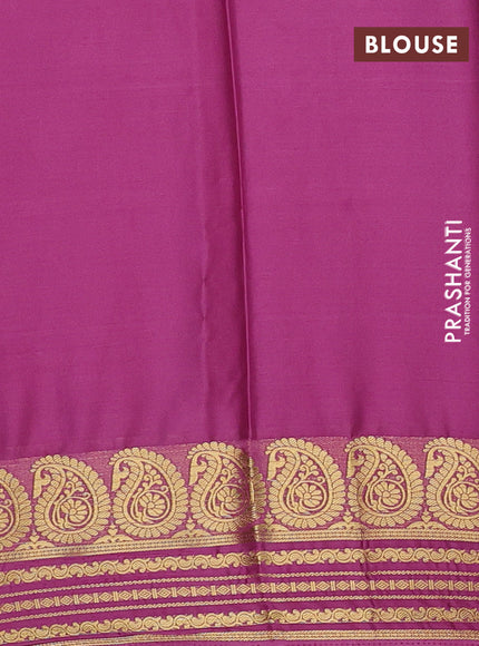 Mauve Pink Semi Mysore Silk Saree