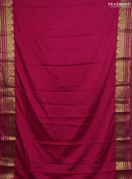 Pink Semi Mysore Silk Saree