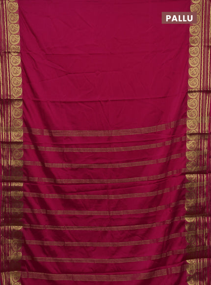 Pink Semi Mysore Silk Saree