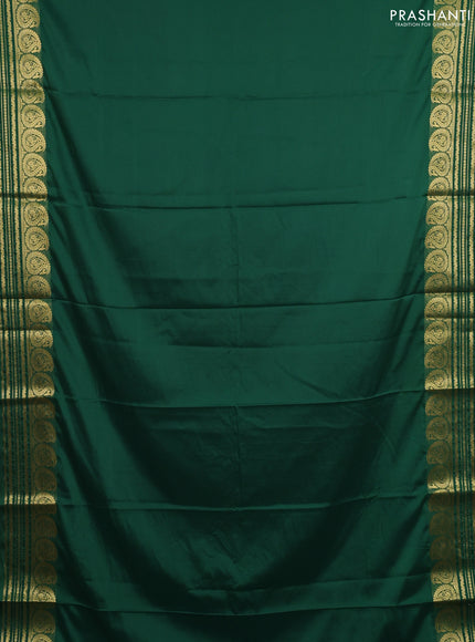 Green Semi Mysore Silk Saree