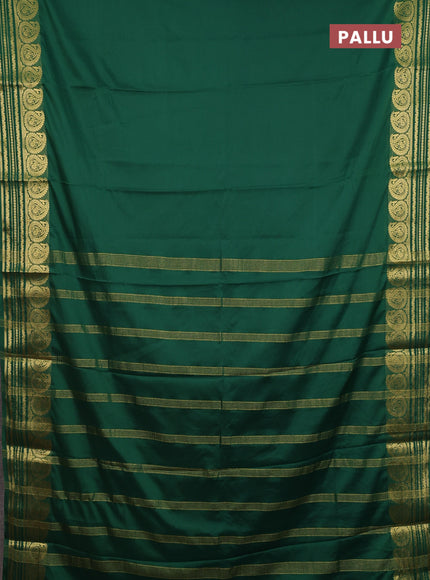 Green Semi Mysore Silk Saree