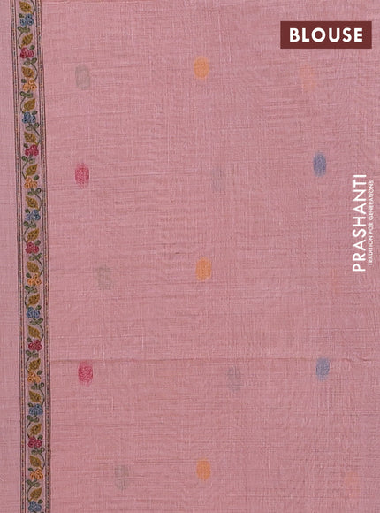 Pink Jamdani Cotton Saree