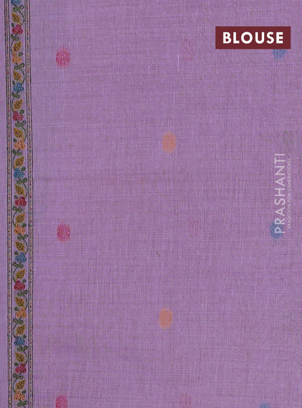 Lavender Jamdani Cotton Saree