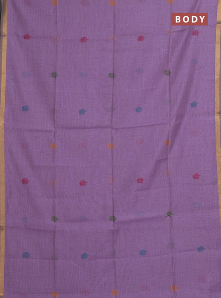Lavender Jamdani Cotton Saree