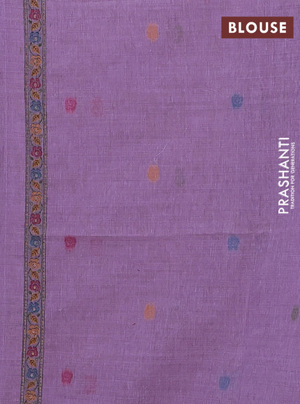 Lavender Jamdani Cotton Saree