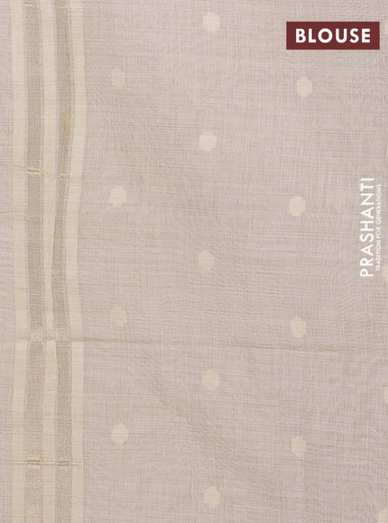 Cream Jamdani Cotton Saree
