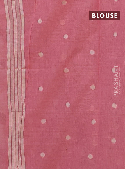 Pink Jamdani Cotton Saree