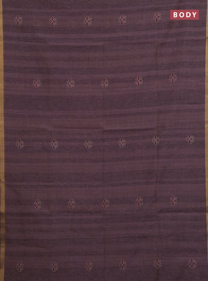 Pastel Purple & Magenta Pink Jamdani Cotton Saree