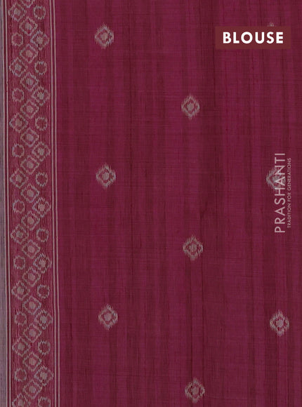 Pastel Purple & Magenta Pink Jamdani Cotton Saree