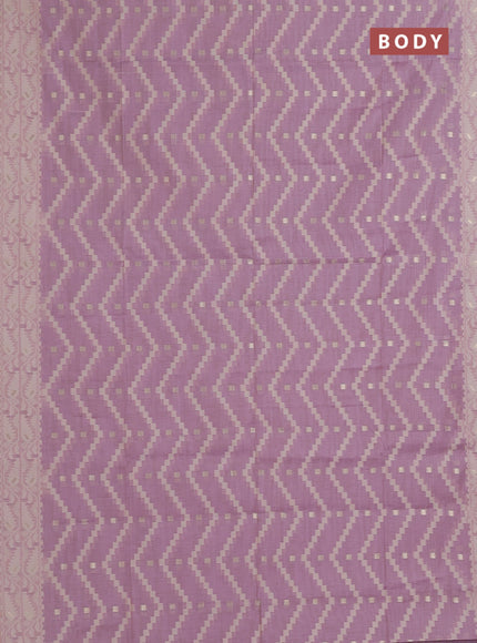 Lavender Jamdani Cotton Saree