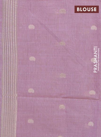 Lavender Jamdani Cotton Saree
