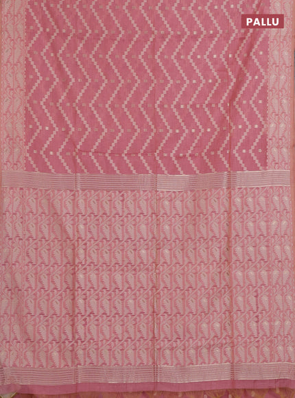 Pink Jamdani Cotton Saree